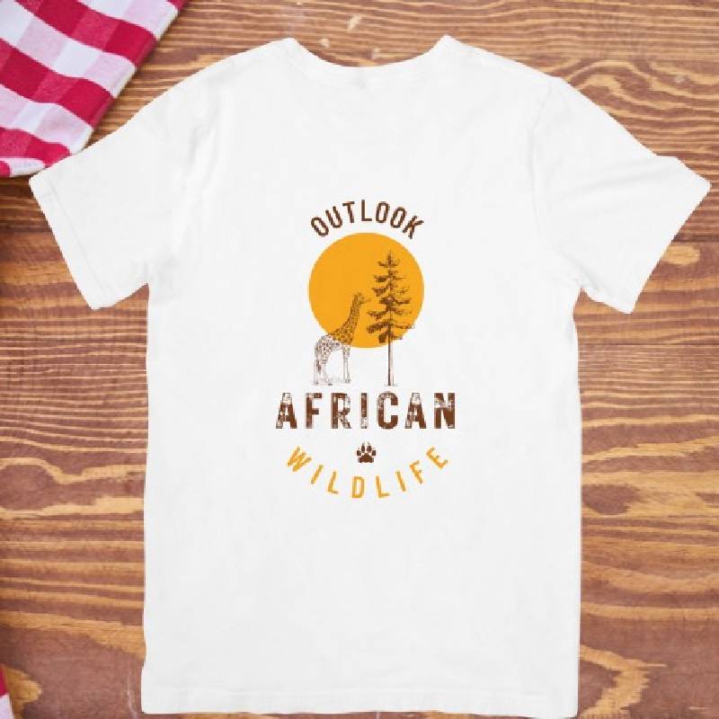 Outlook African Wildlife Print T-shirt